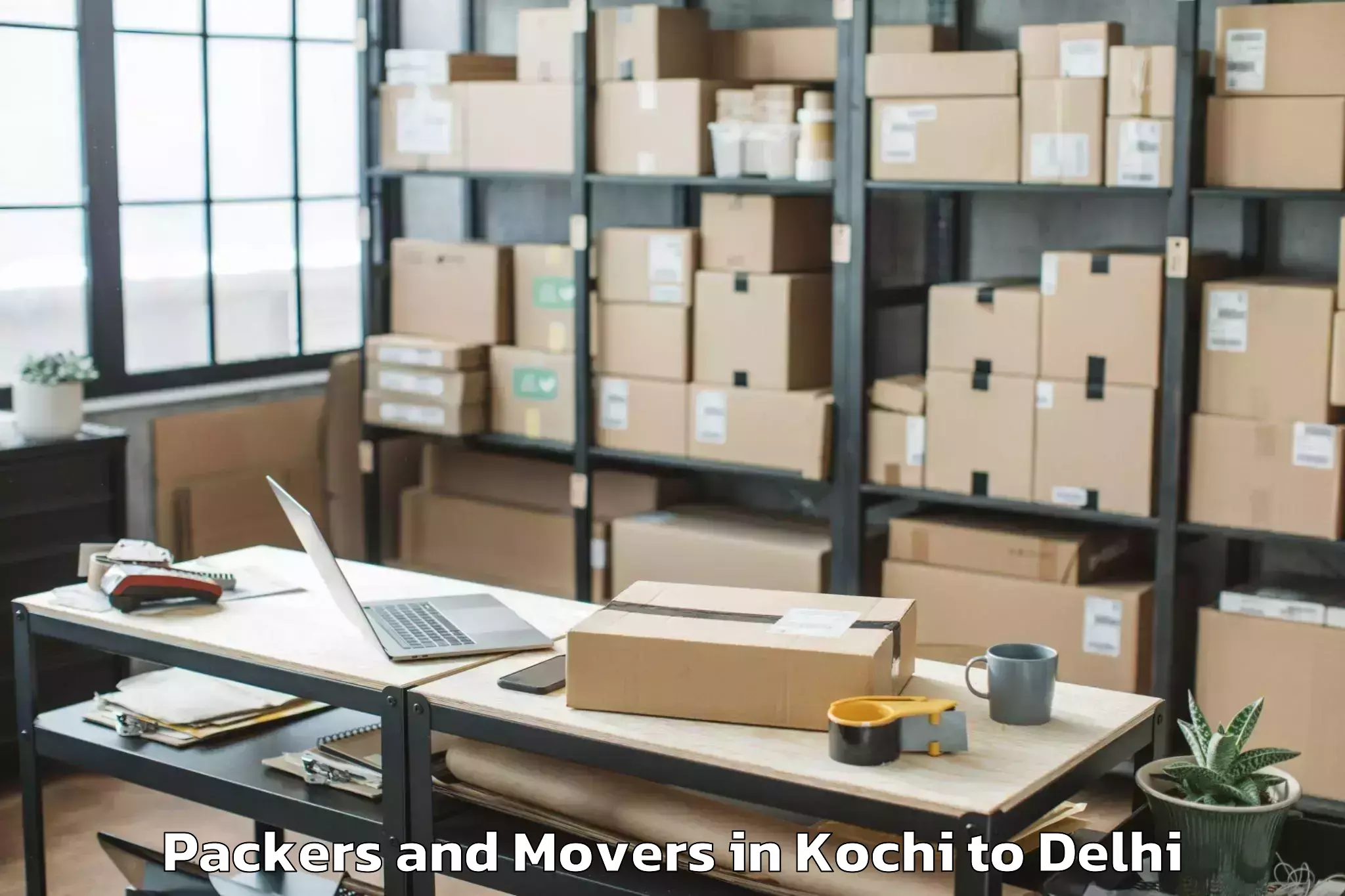 Book Kochi to Chanakya Puri Packers And Movers